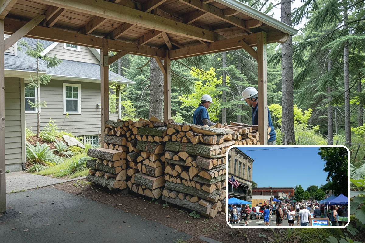 Campground Firewood in Snohomish, Snohomish County, WA - Bundles and bulk volumes to fit your operation