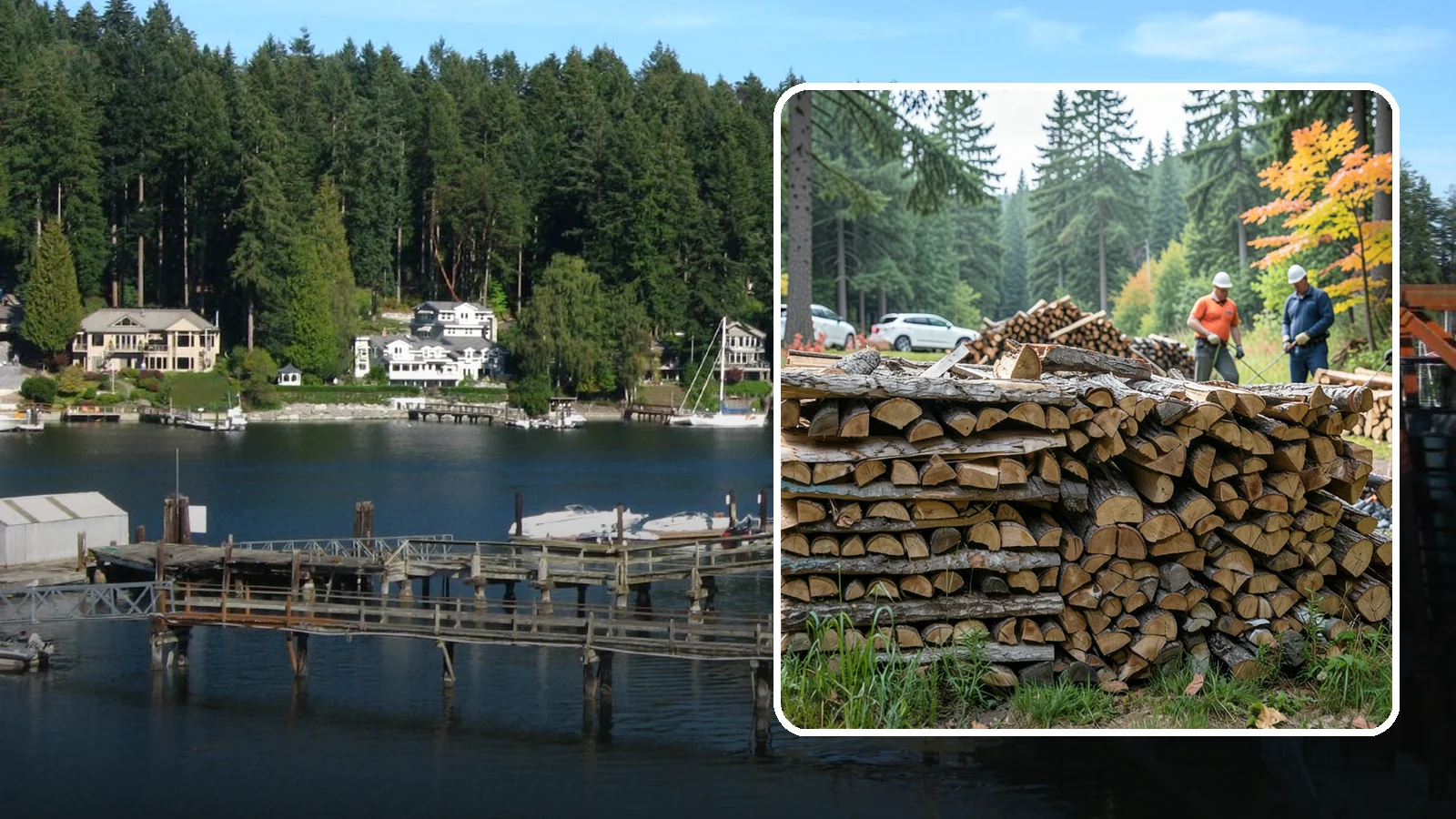 Camping Firewood in Gig Harbor, Pierce County, WA - Ready-to-burn camping firewood delivered or bundled for trips across the Pacific Northwest.