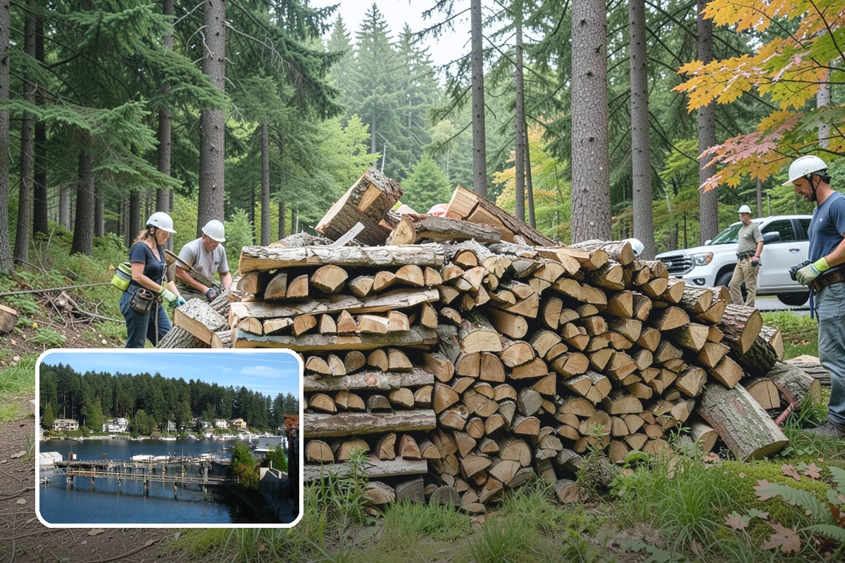 Camping Firewood in Gig Harbor, Pierce County, WA - Lights quickly even in damp PNW conditions