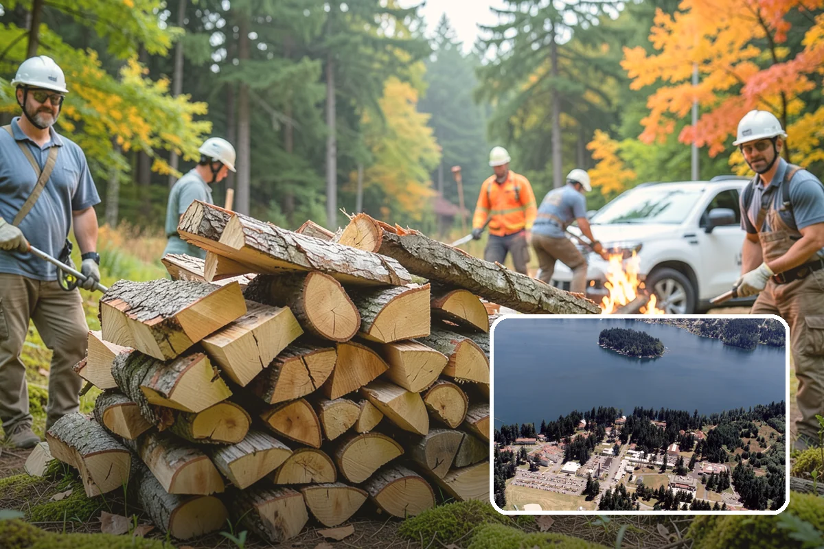 Camping Firewood in Lakewood, Pierce County, WA - Lights quickly even in damp PNW conditions