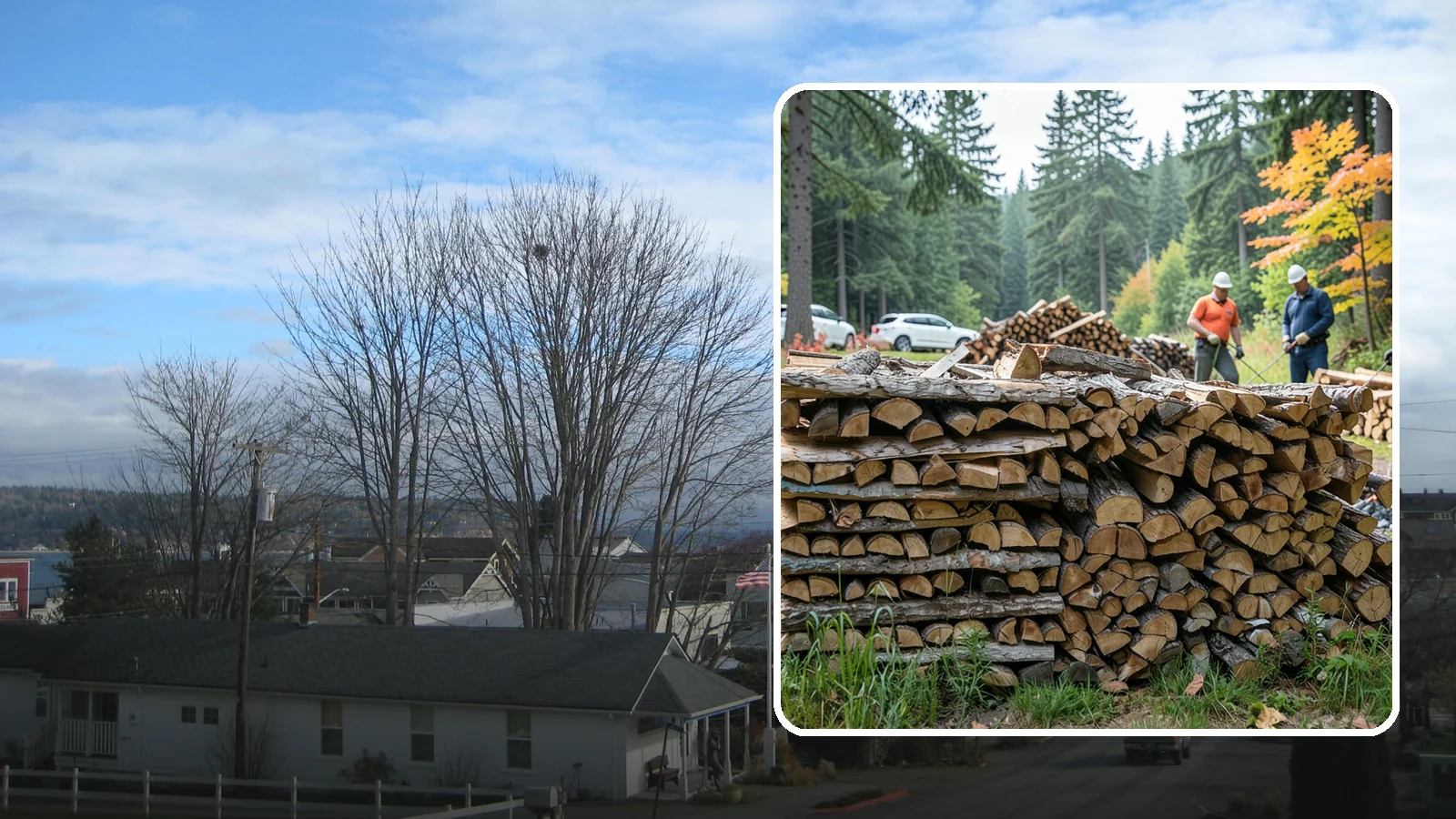 Camping Firewood in Langley, Island County, WA - Ready-to-burn camping firewood delivered or bundled for trips across the Pacific Northwest.