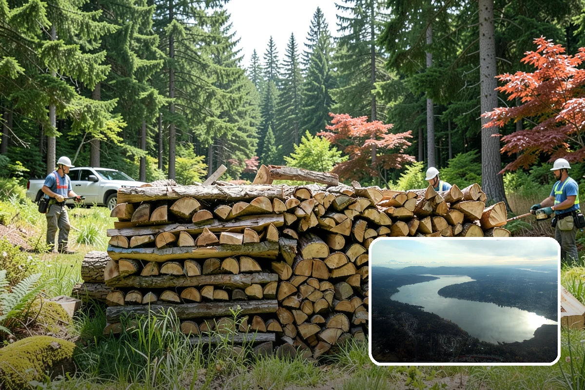 Camping Firewood in Sammamish, King County, WA - Lights quickly even in damp PNW conditions