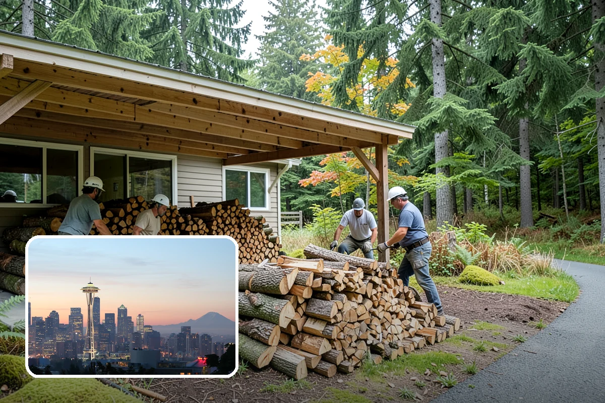 Camping Firewood in Seattle, WA - Lights quickly even in damp PNW conditions
