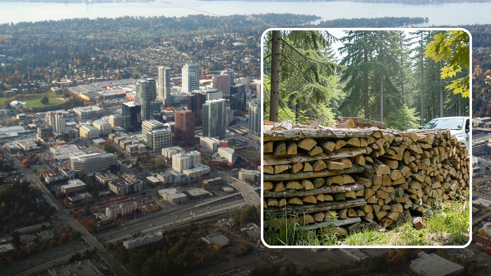 Commercial Firewood Supply in Bellevue, King County, WA - We provide reliable, high-volume firewood supply to businesses that need consistent quality and dependable delivery schedules.