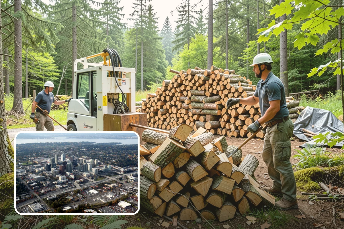 Commercial Firewood Supply in Bellevue, King County, WA - Consistent seasoned quality across every load