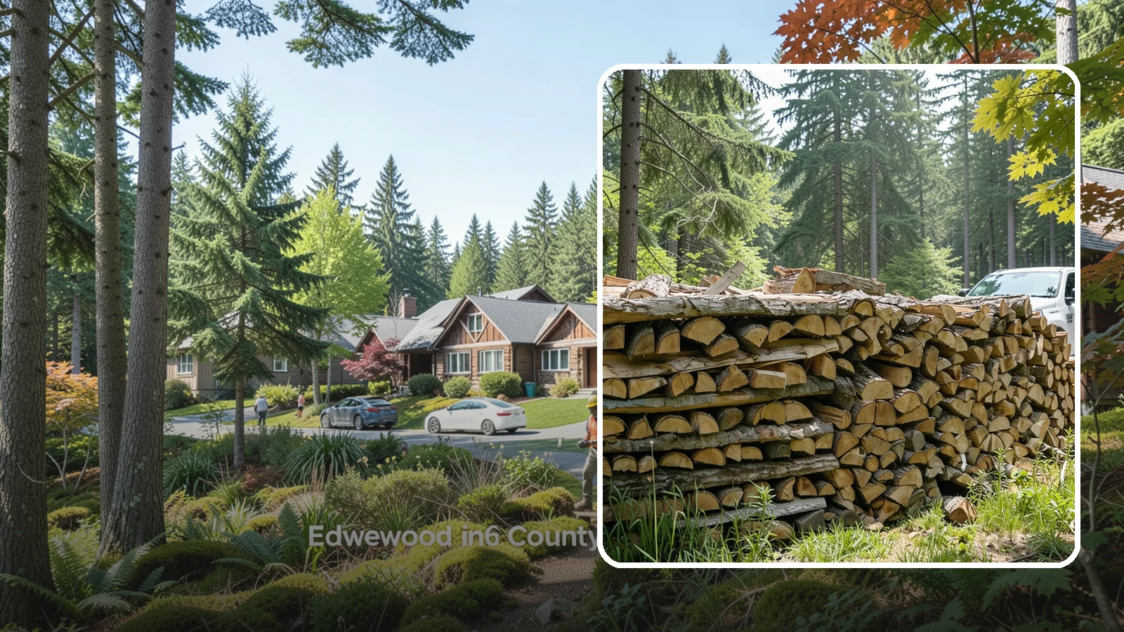 Commercial Firewood Supply in Edgewood, Pierce County, WA - We provide reliable, high-volume firewood supply to businesses that need consistent quality and dependable delivery schedules.