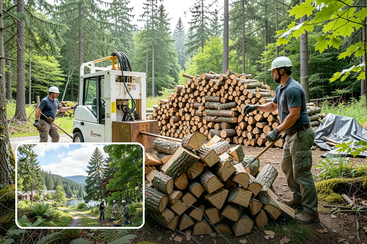 Commercial Firewood Supply in Lake Forest Park, King County, WA - Consistent seasoned quality across every load
