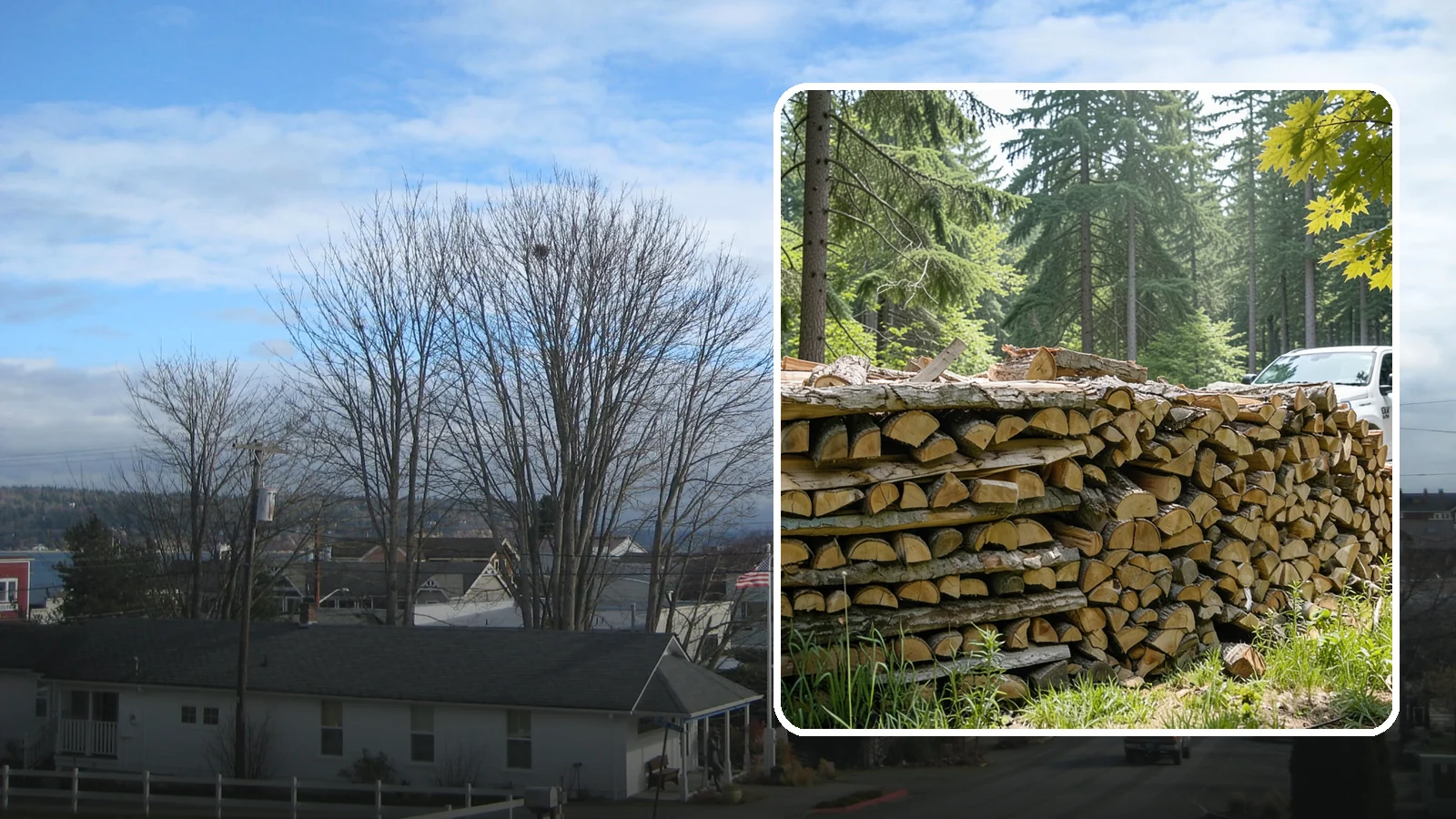 Commercial Firewood Supply in Langley, Island County, WA - We provide reliable, high-volume firewood supply to businesses that need consistent quality and dependable delivery schedules.