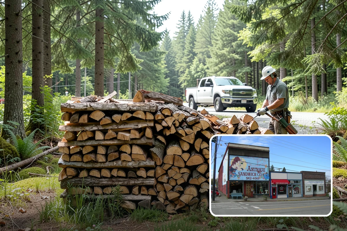 Commercial Firewood Supply in Ruston, Pierce County, WA - Consistent seasoned quality across every load