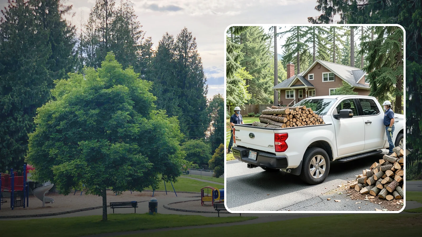 Contactless Delivery in Bonney Lake, Pierce County, WA - Firewood dropped at a pre-arranged spot with no in-person contact required.