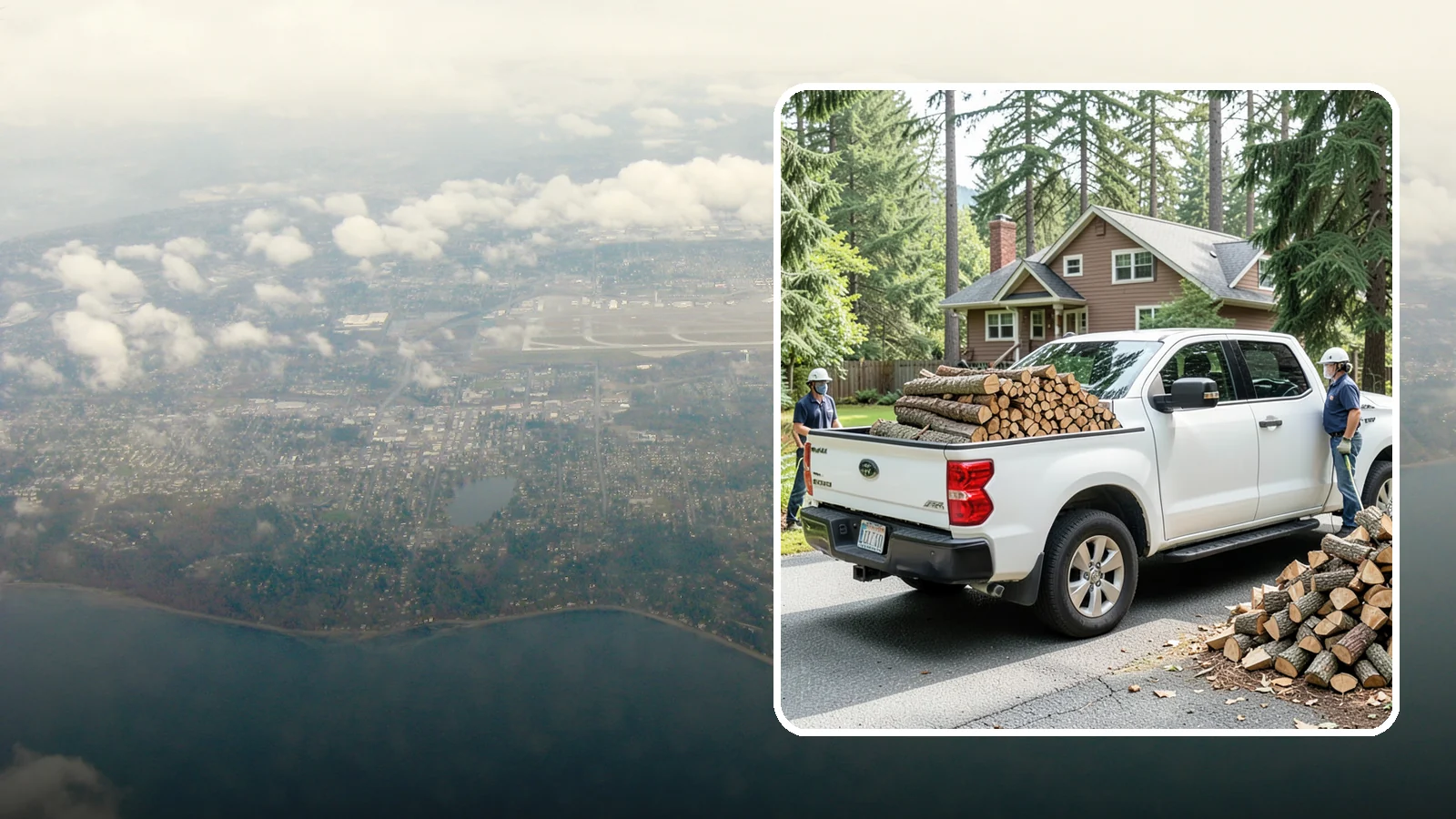 Contactless Delivery in Burien, King County, WA - Firewood dropped at a pre-arranged spot with no in-person contact required.