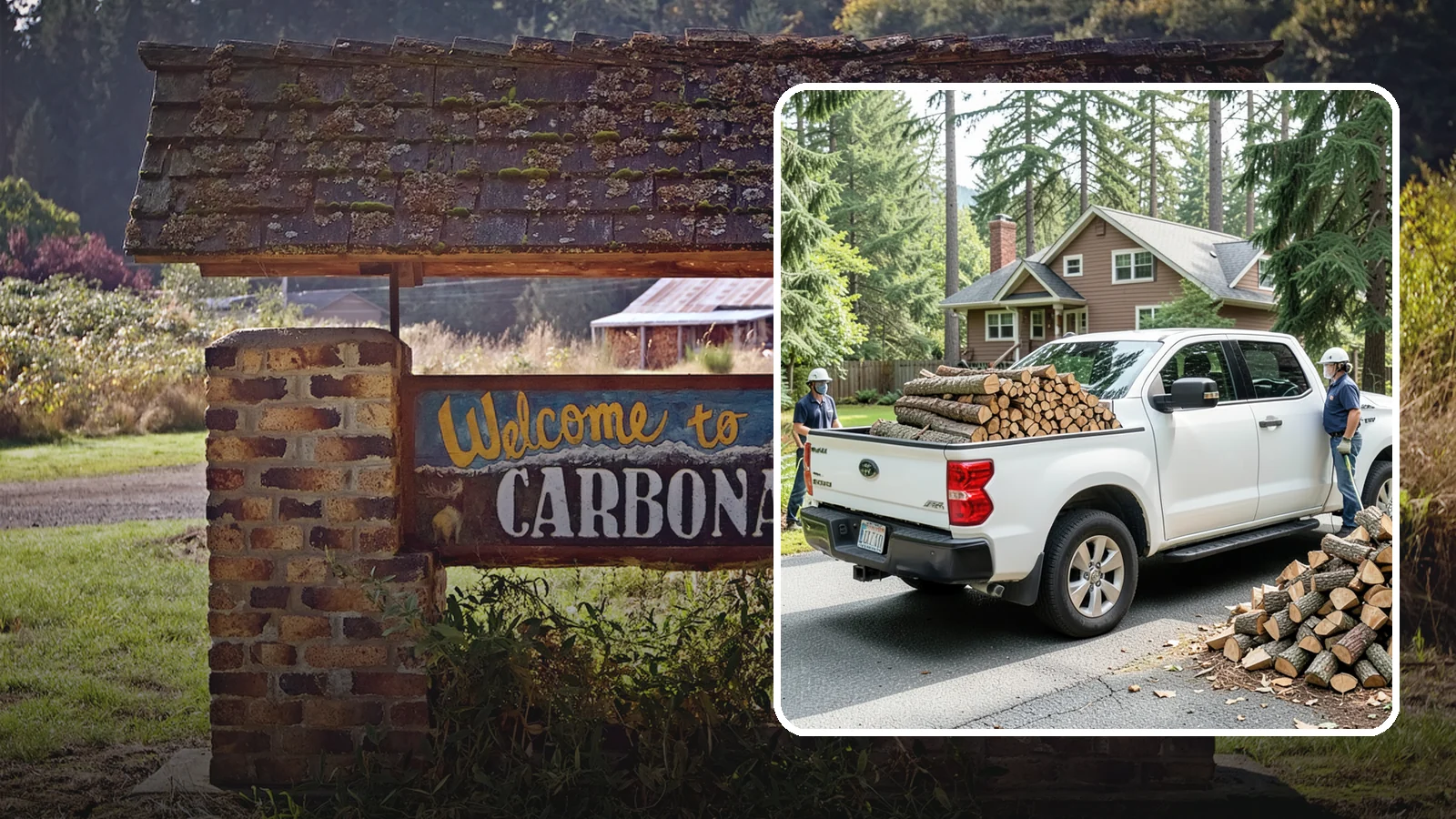 Contactless Delivery in Carbonado, Pierce County, WA - Firewood dropped at a pre-arranged spot with no in-person contact required.