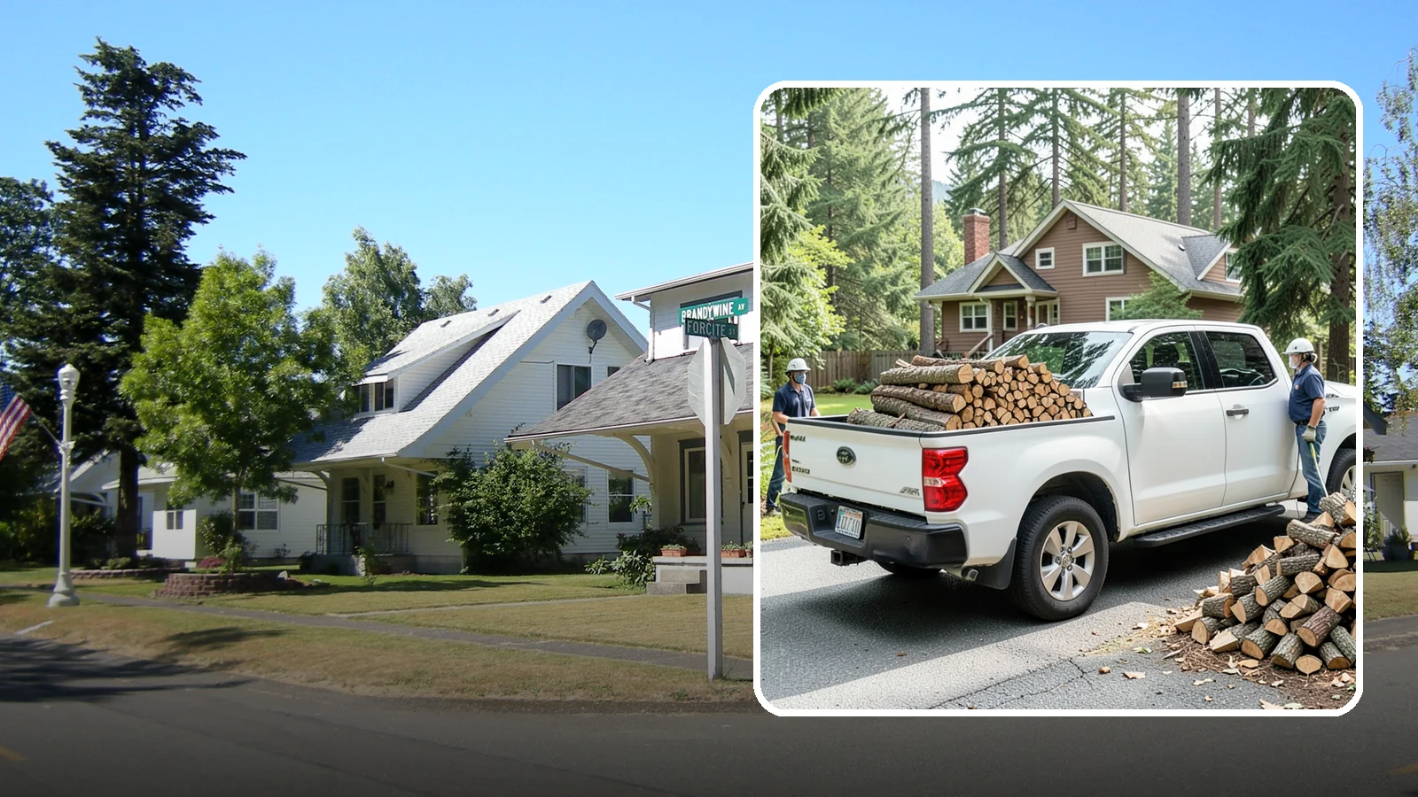 Contactless Delivery in DuPont, Pierce County, WA - Firewood dropped at a pre-arranged spot with no in-person contact required.