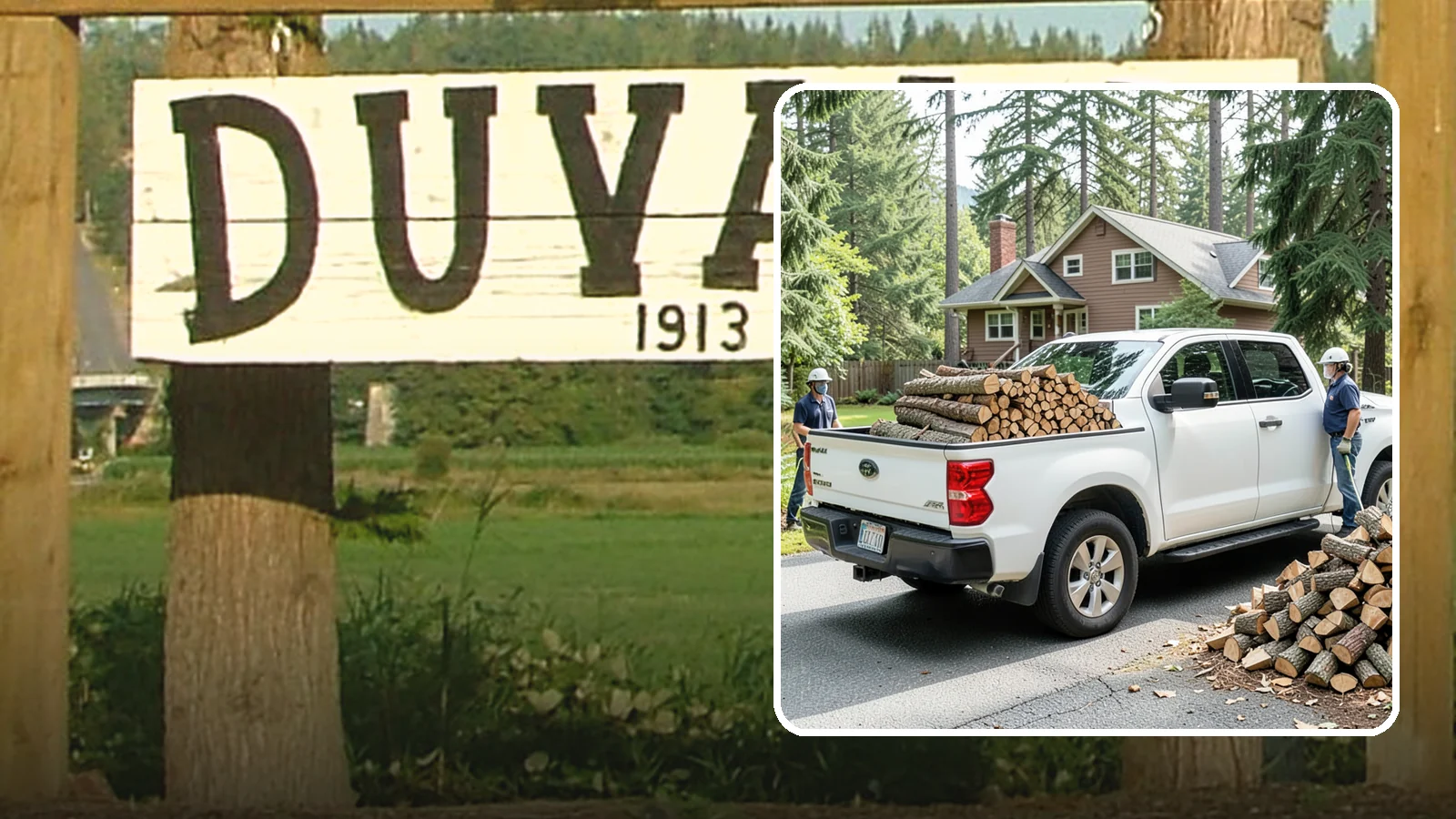 Contactless Delivery in Duvall, King County, WA - Firewood dropped at a pre-arranged spot with no in-person contact required.