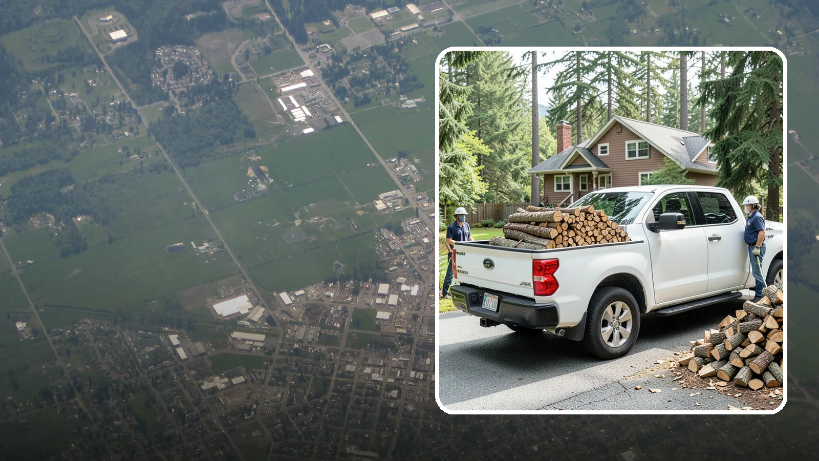 Contactless Delivery in Enumclaw, King County, WA - Firewood dropped at a pre-arranged spot with no in-person contact required.