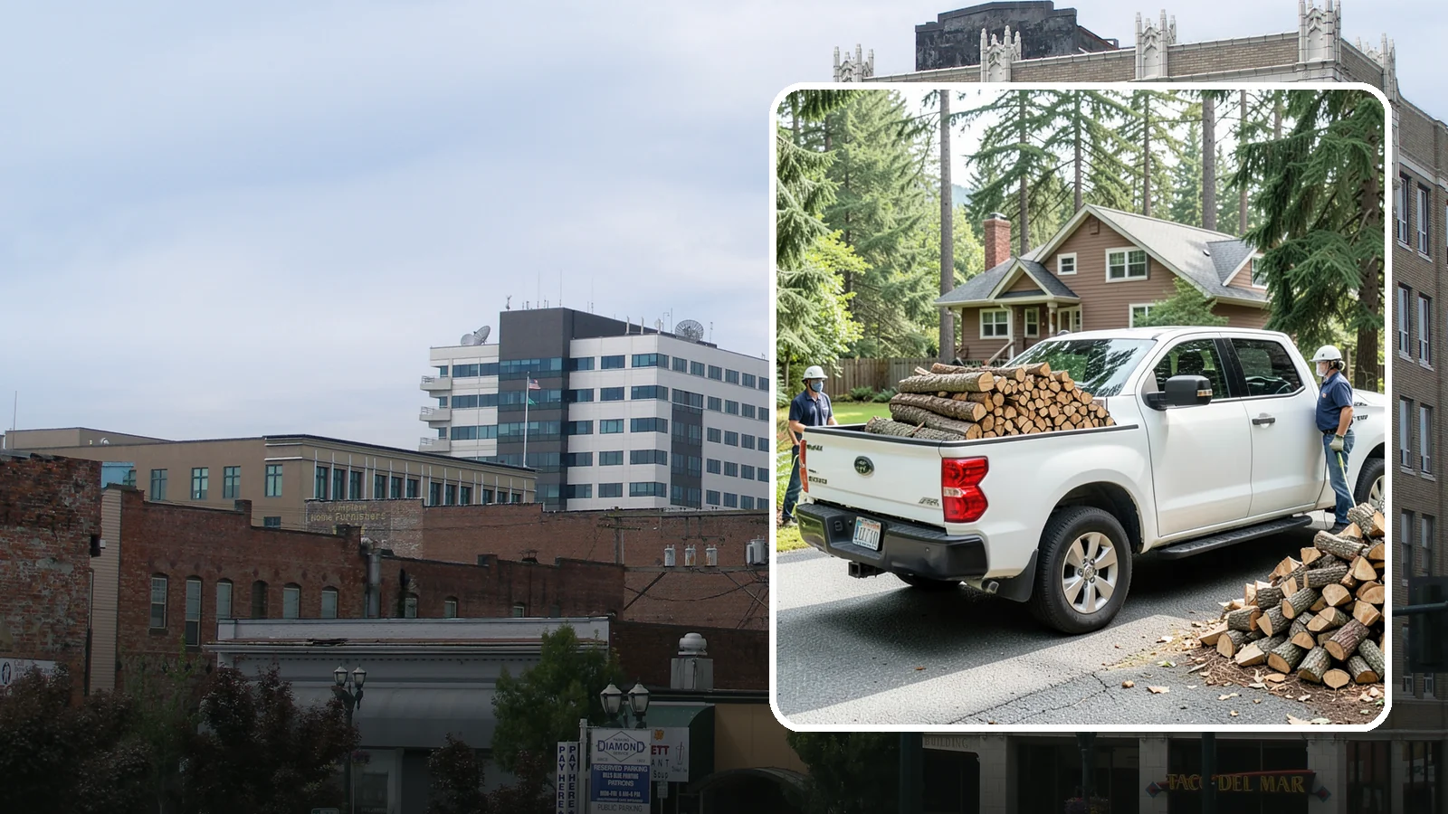 Contactless Delivery in Everett, Snohomish County, WA - Firewood dropped at a pre-arranged spot with no in-person contact required.