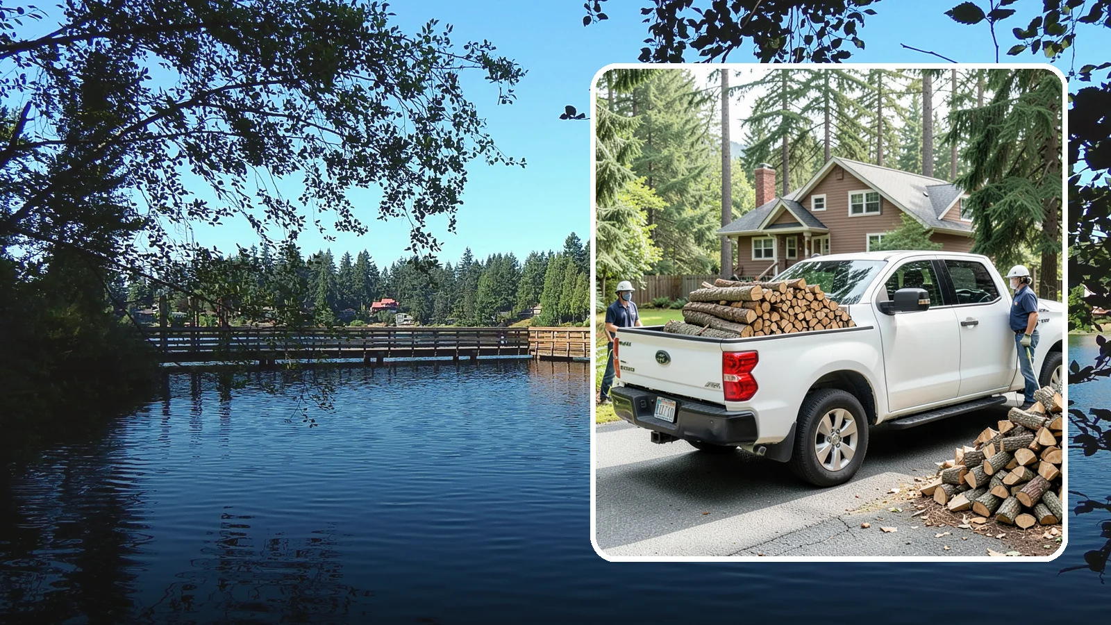 Contactless Delivery in Federal Way, King County, WA - Firewood dropped at a pre-arranged spot with no in-person contact required.