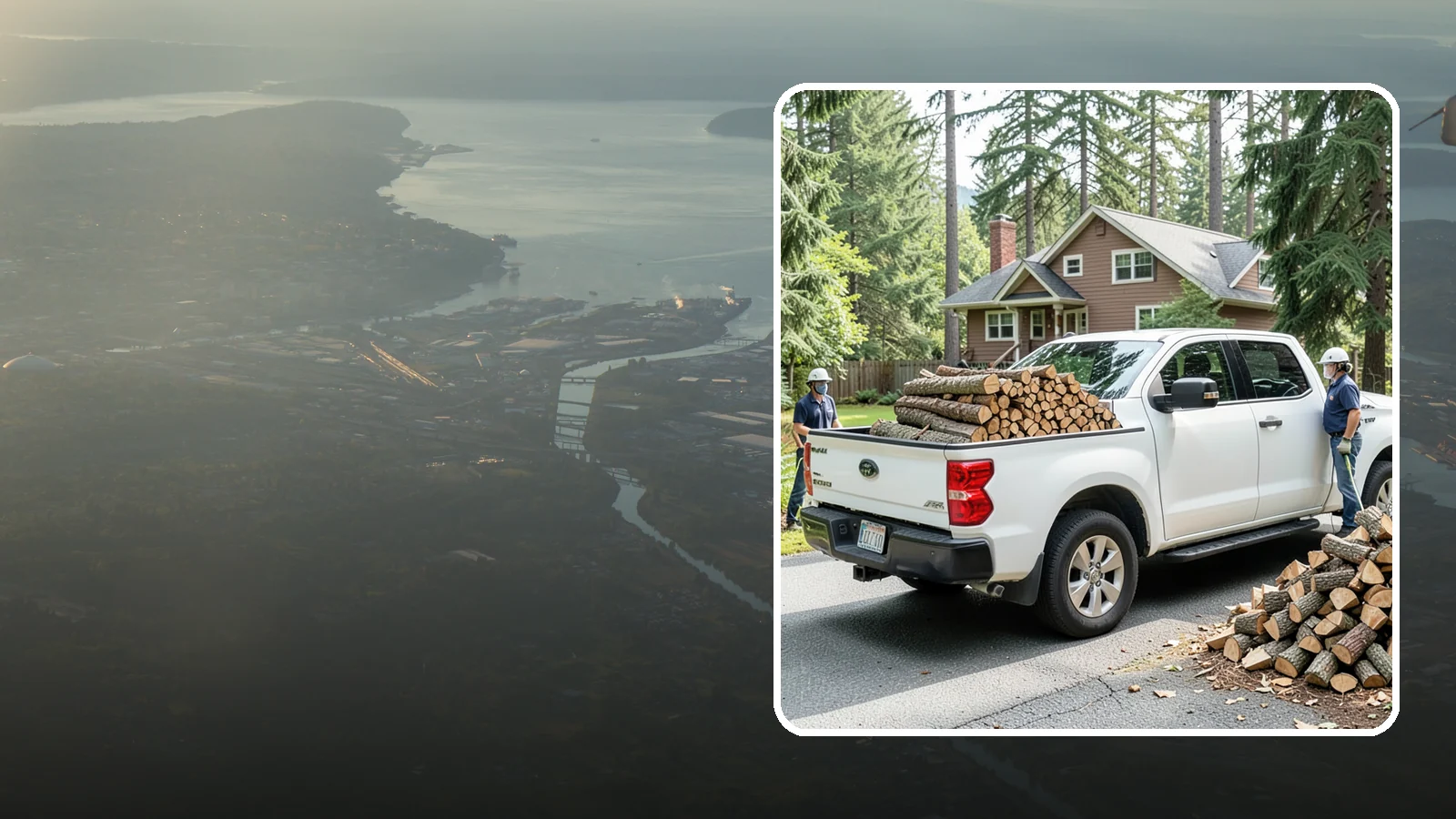 Contactless Delivery in Fife, Pierce County, WA - Firewood dropped at a pre-arranged spot with no in-person contact required.