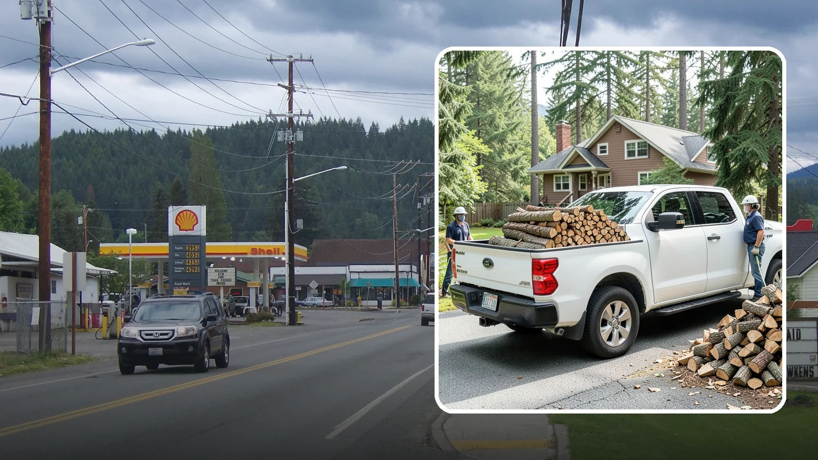 Contactless Delivery in Granite Falls, Snohomish County, WA - Firewood dropped at a pre-arranged spot with no in-person contact required.
