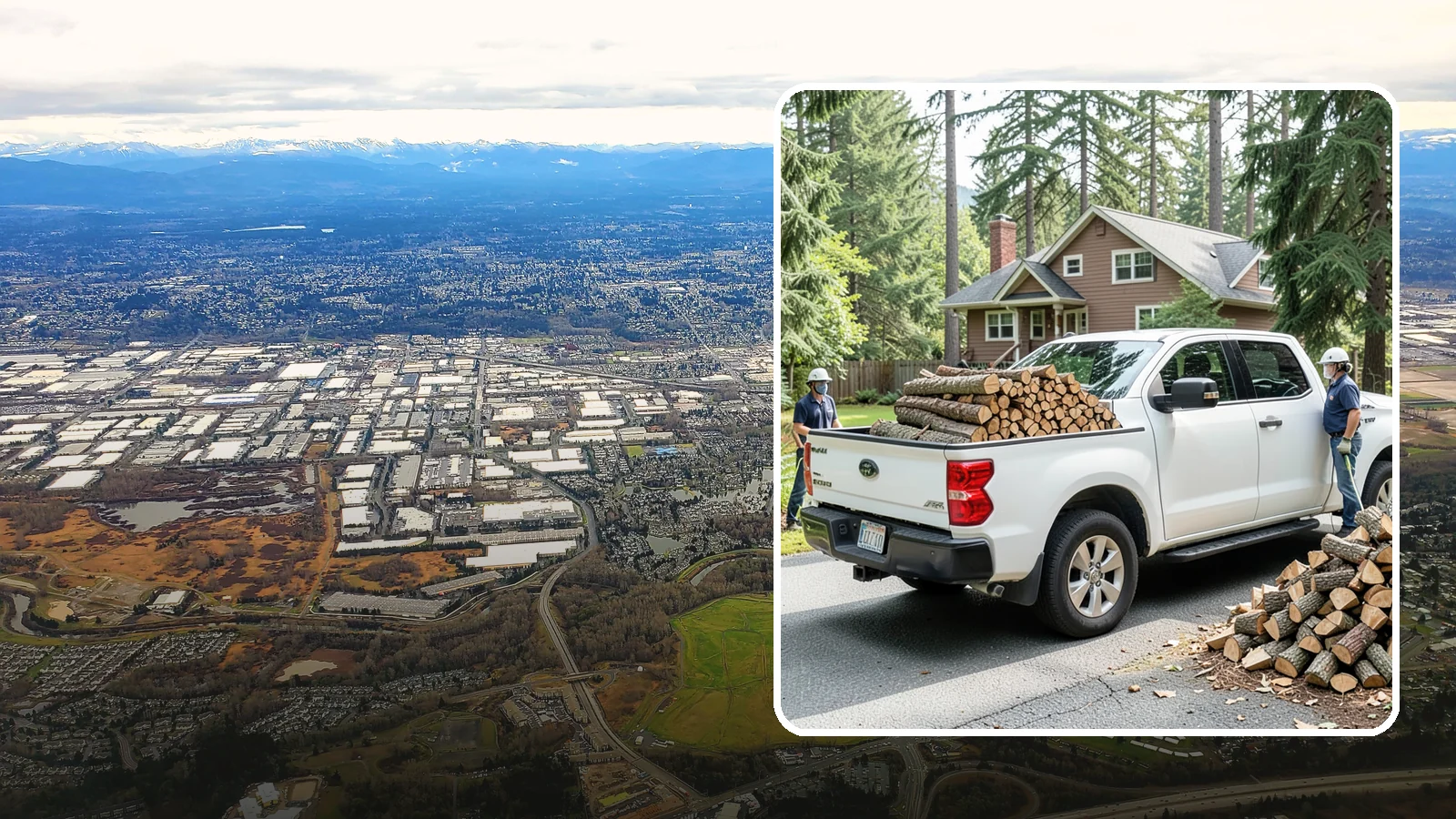 Contactless Delivery in Kent, King County, WA - Firewood dropped at a pre-arranged spot with no in-person contact required.