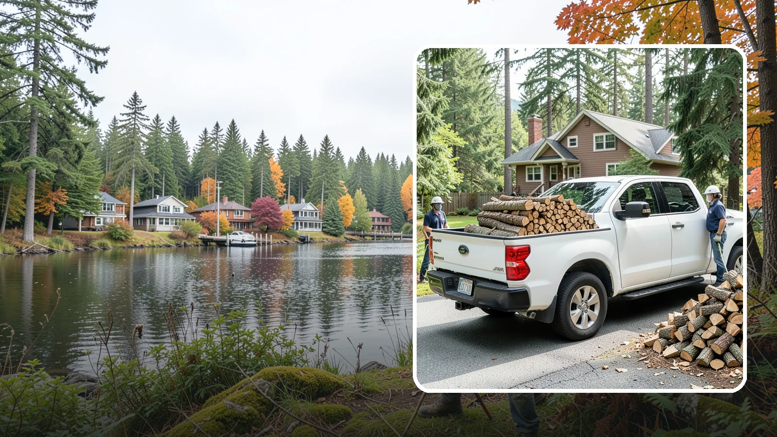 Contactless Delivery in La Conner, Skagit County, WA - Firewood dropped at a pre-arranged spot with no in-person contact required.