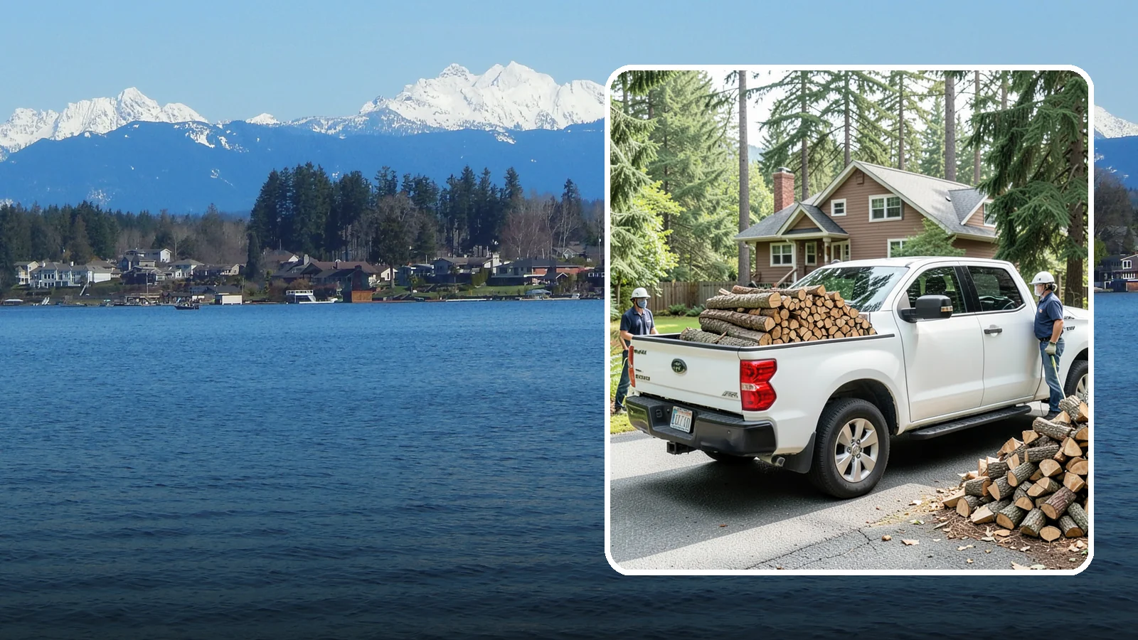 Contactless Delivery in Lake Stevens, Snohomish County, WA - Firewood dropped at a pre-arranged spot with no in-person contact required.