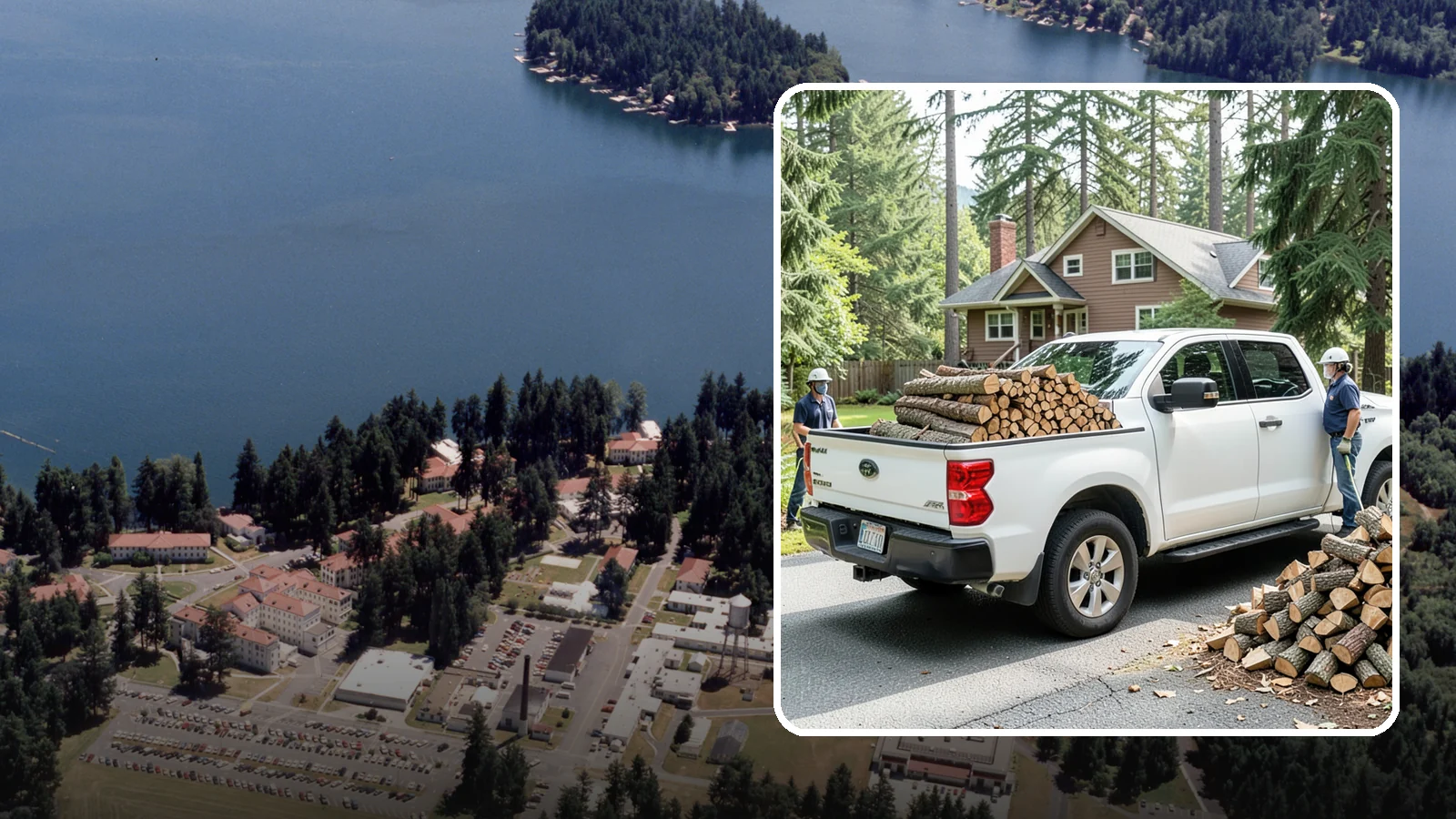Contactless Delivery in Lakewood, Pierce County, WA - Firewood dropped at a pre-arranged spot with no in-person contact required.