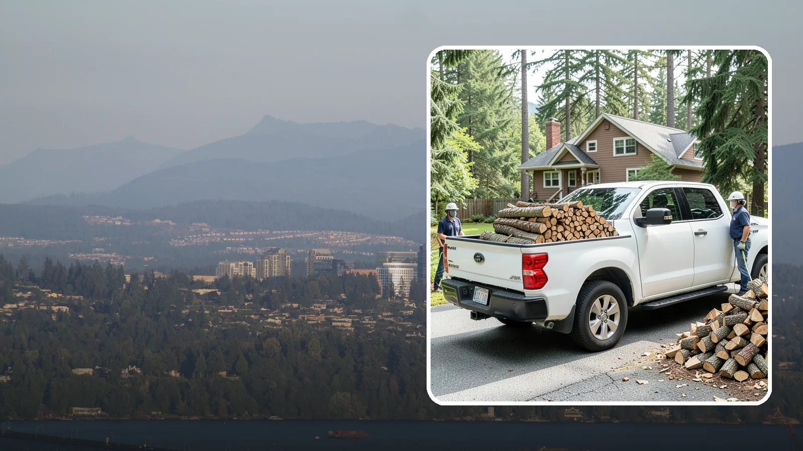 Contactless Delivery in Medina, King County, WA - Firewood dropped at a pre-arranged spot with no in-person contact required.