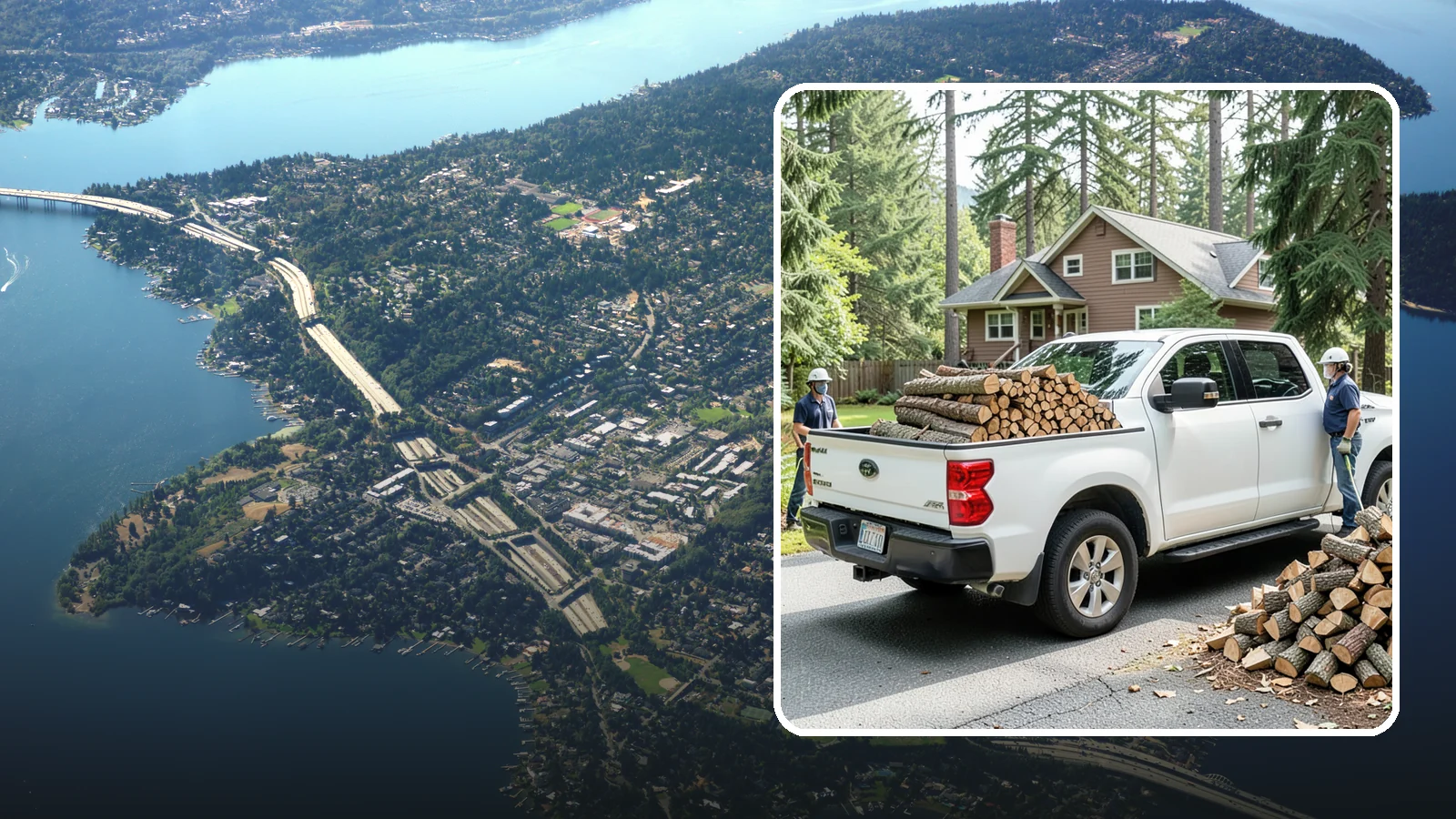 Contactless Delivery in Mercer Island, King County, WA - Firewood dropped at a pre-arranged spot with no in-person contact required.