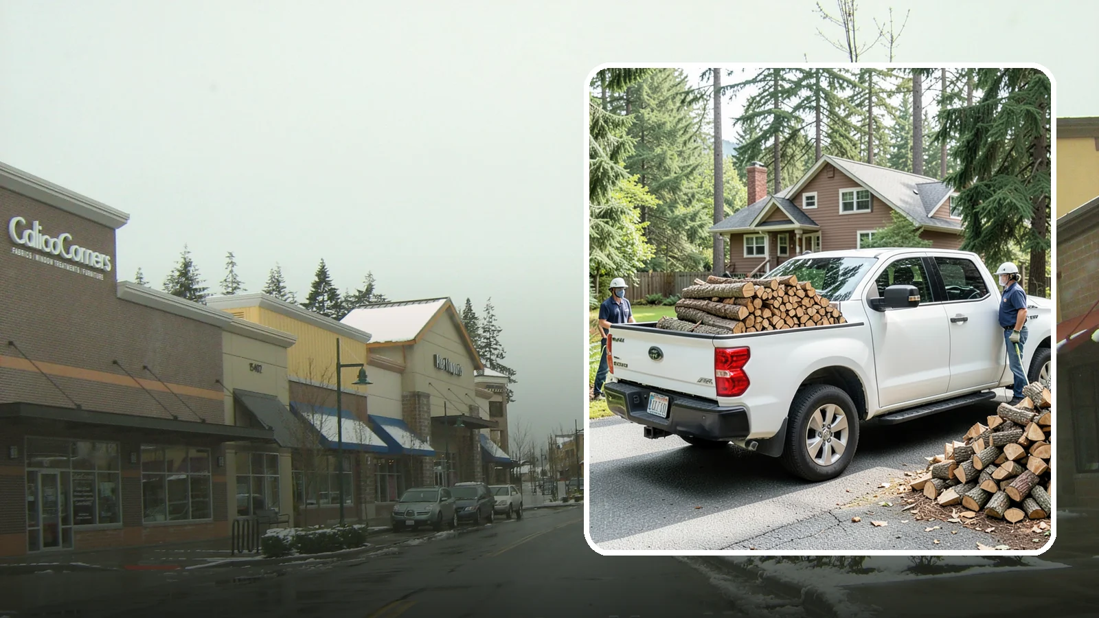 Contactless Delivery in Mill Creek, Snohomish County, WA - Firewood dropped at a pre-arranged spot with no in-person contact required.
