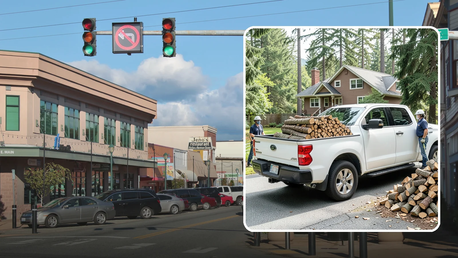 Contactless Delivery in Monroe, Snohomish County, WA - Firewood dropped at a pre-arranged spot with no in-person contact required.