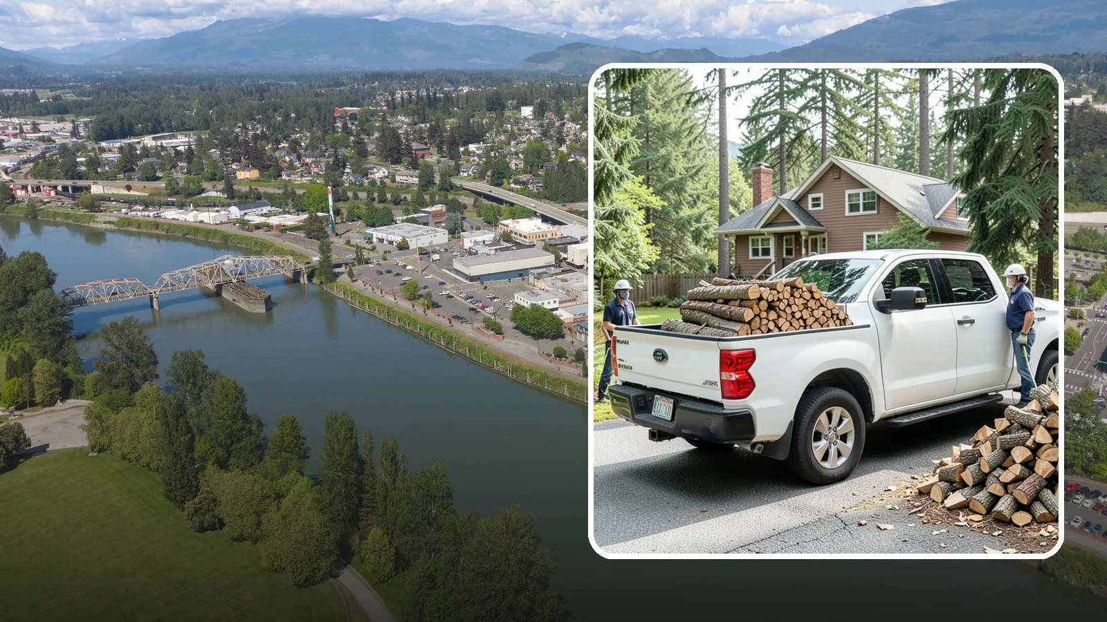 Contactless Delivery in Mount Vernon, Skagit County, WA - Firewood dropped at a pre-arranged spot with no in-person contact required.