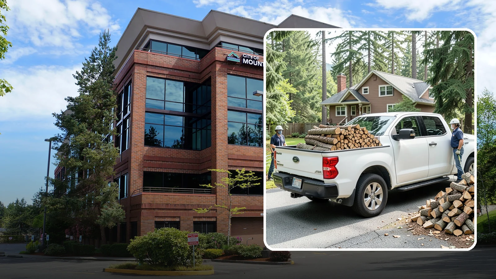 Contactless Delivery in Mountlake Terrace, Snohomish County, WA - Firewood dropped at a pre-arranged spot with no in-person contact required.