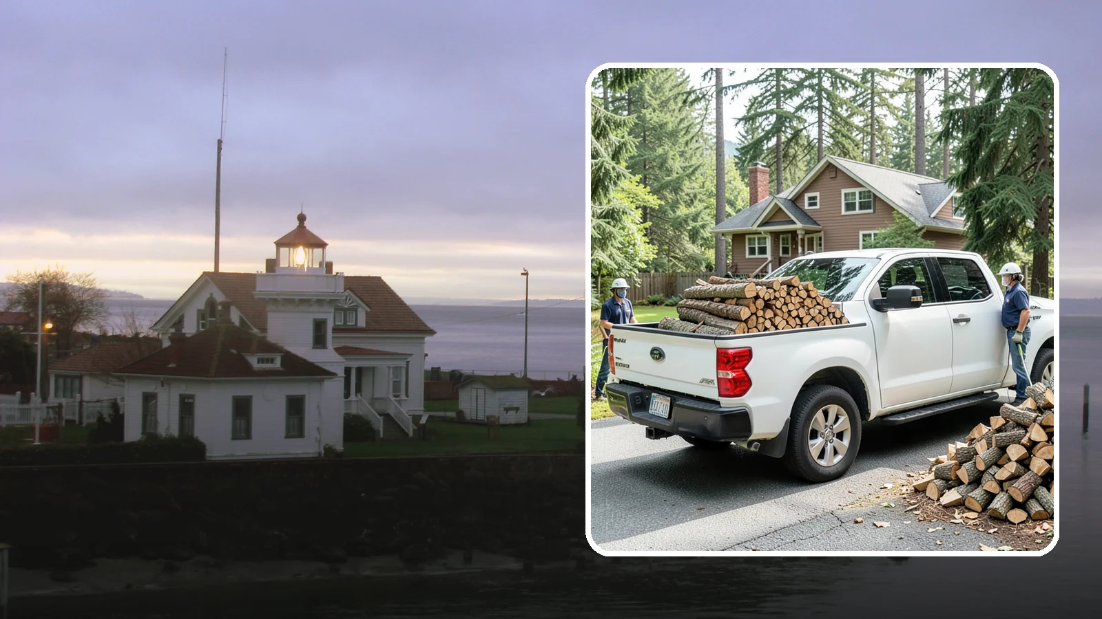 Contactless Delivery in Mukilteo, Snohomish County, WA - Firewood dropped at a pre-arranged spot with no in-person contact required.