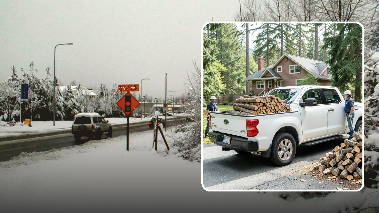 Contactless Delivery in Newcastle, King County, WA - Firewood dropped at a pre-arranged spot with no in-person contact required.