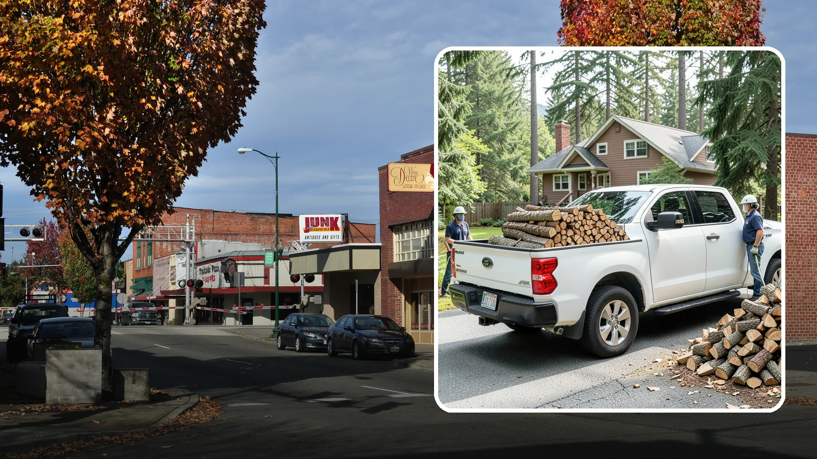 Contactless Delivery in Puyallup, Pierce County, WA - Firewood dropped at a pre-arranged spot with no in-person contact required.