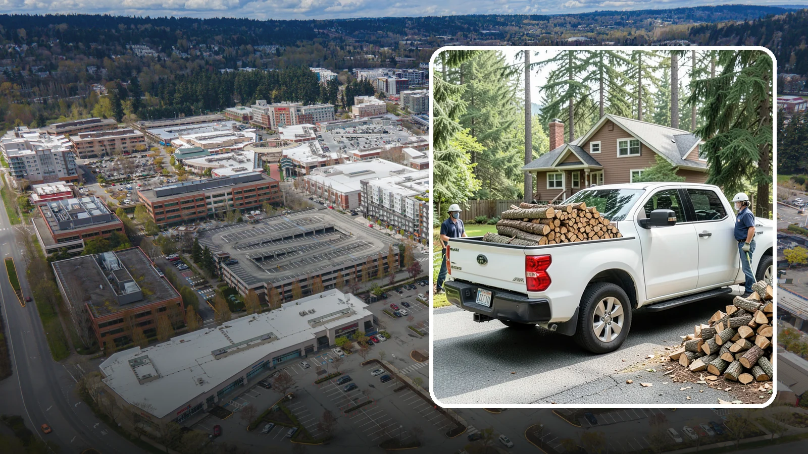 Contactless Delivery in Redmond, King County, WA - Firewood dropped at a pre-arranged spot with no in-person contact required.