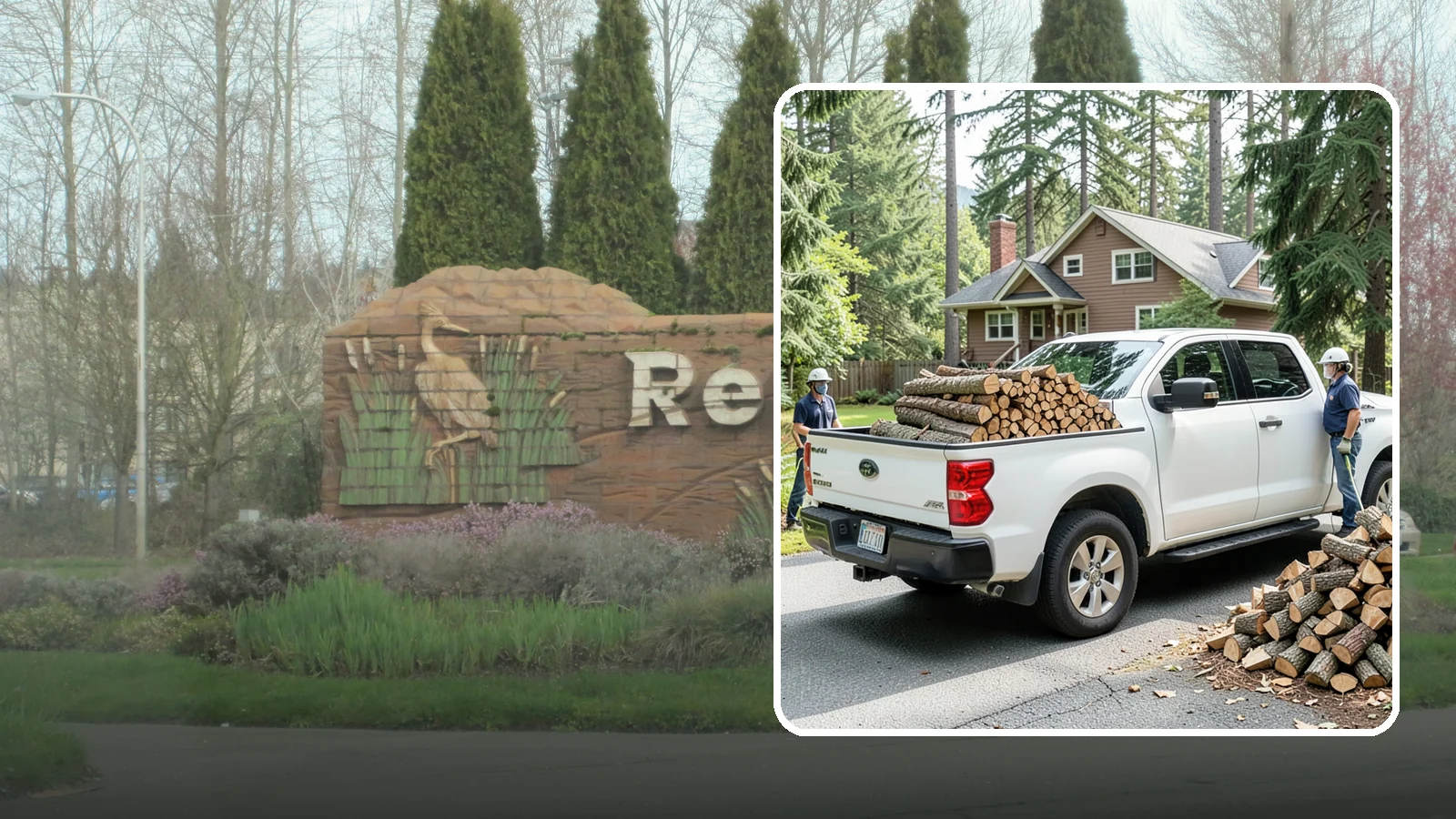 Contactless Delivery in Renton, King County, WA - Firewood dropped at a pre-arranged spot with no in-person contact required.