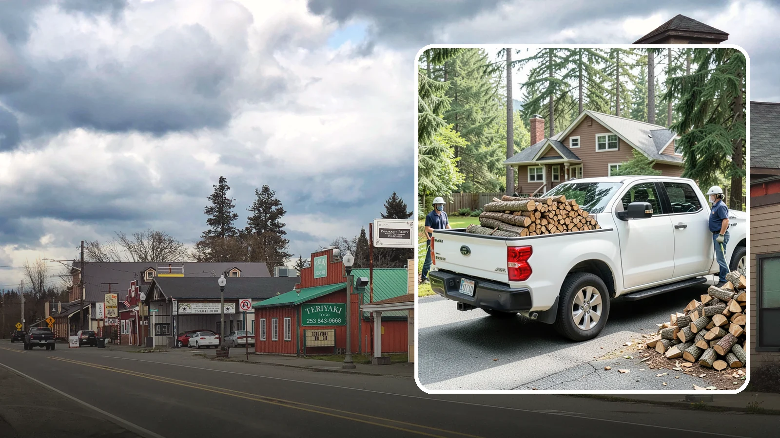 Contactless Delivery in Roy, Pierce County, WA - Firewood dropped at a pre-arranged spot with no in-person contact required.
