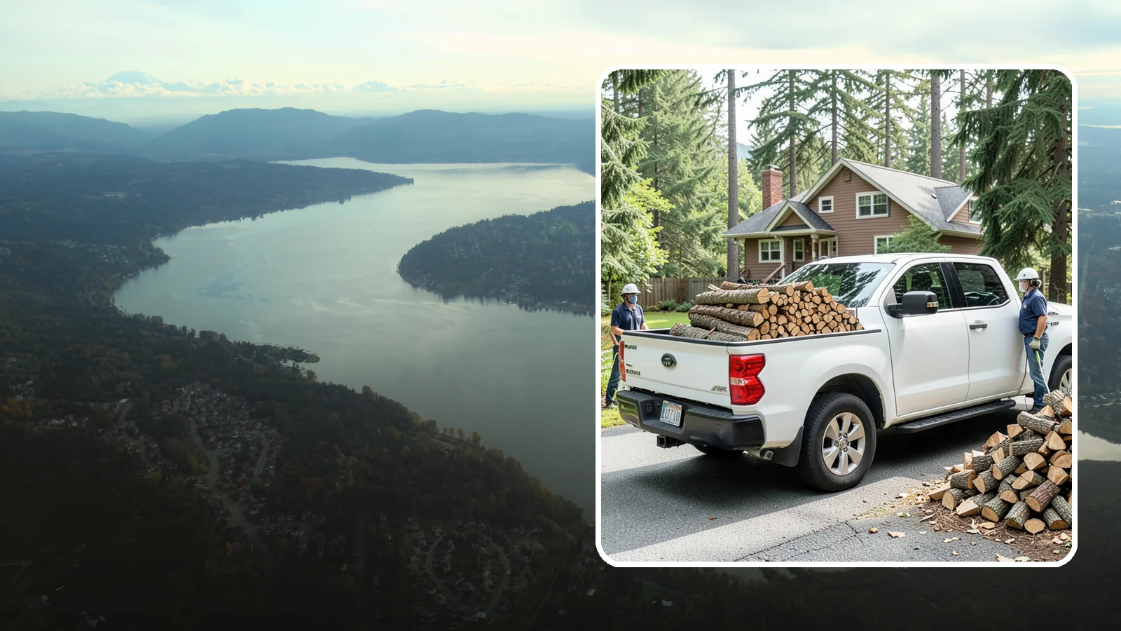 Contactless Delivery in Sammamish, King County, WA - Firewood dropped at a pre-arranged spot with no in-person contact required.