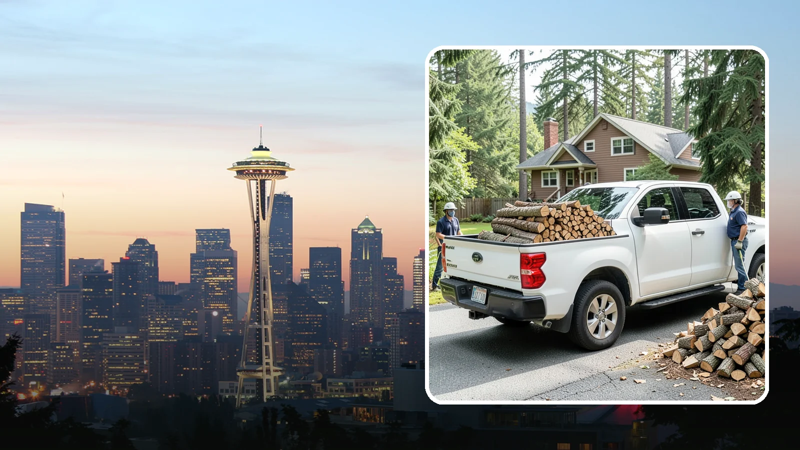 Contactless Delivery in Seattle, WA - Firewood dropped at a pre-arranged spot with no in-person contact required.