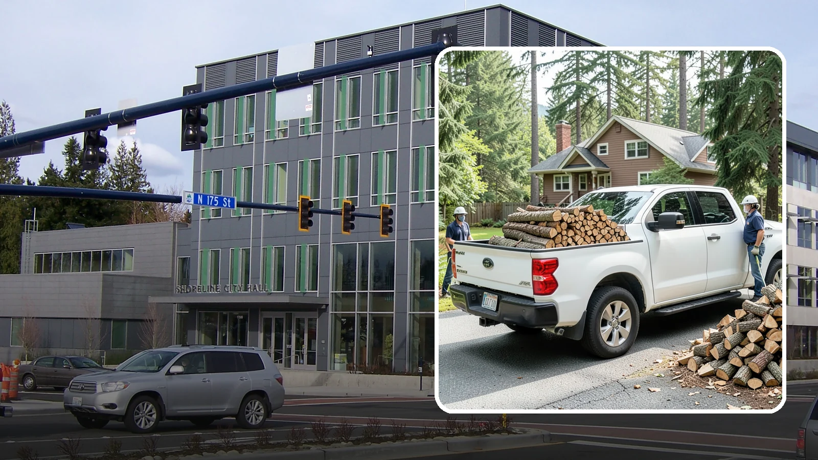 Contactless Delivery in Shoreline, King County, WA - Firewood dropped at a pre-arranged spot with no in-person contact required.