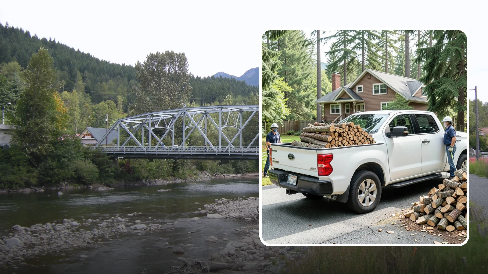 Contactless Delivery in Skykomish, King County, WA - Firewood dropped at a pre-arranged spot with no in-person contact required.
