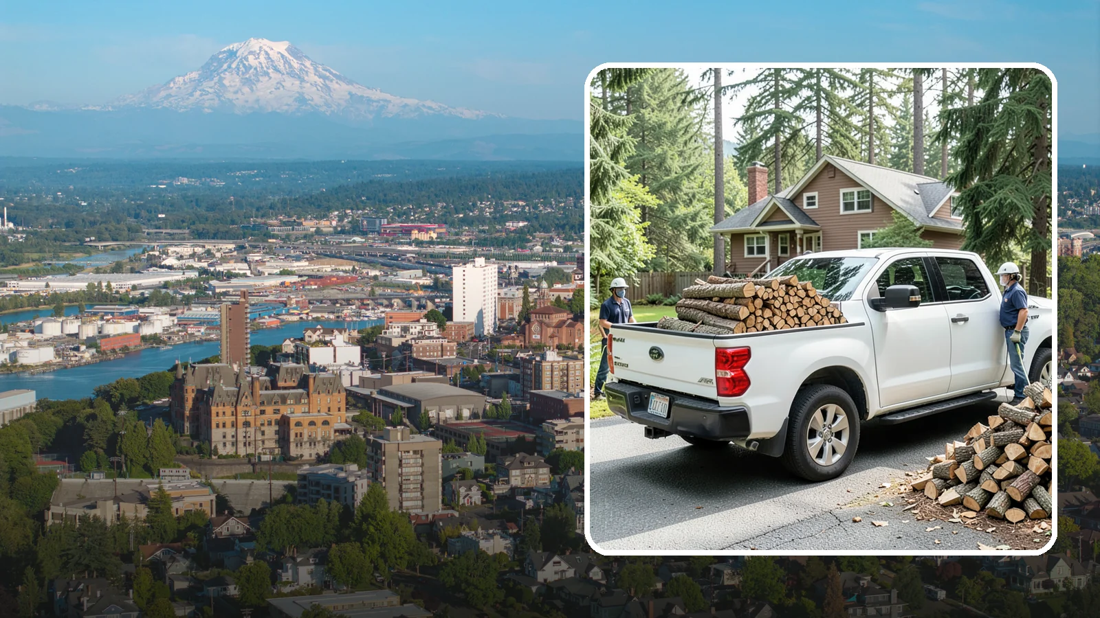 Contactless Delivery in Tacoma, Pierce County, WA - Firewood dropped at a pre-arranged spot with no in-person contact required.