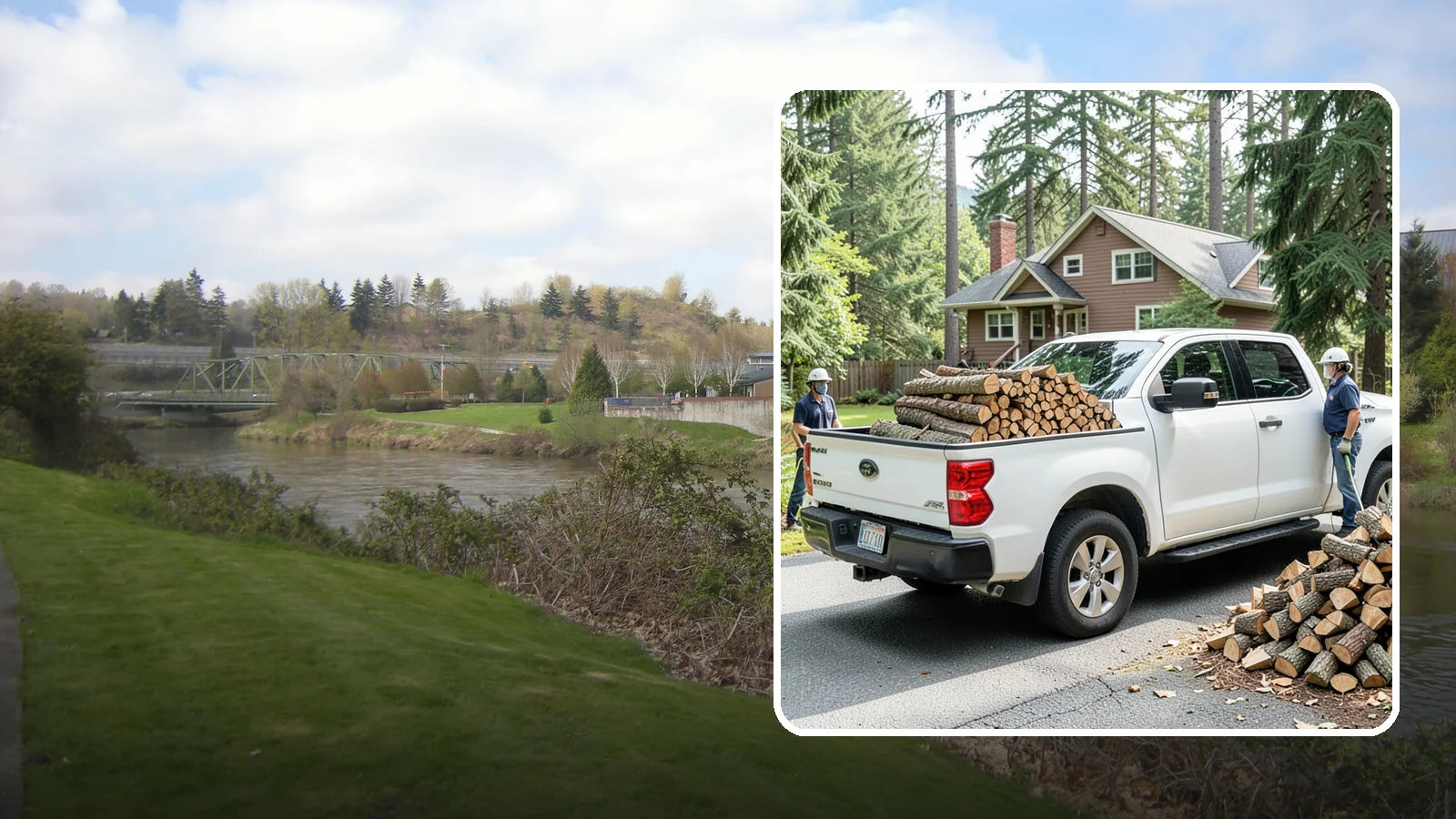 Contactless Delivery in Tukwila, King County, WA - Firewood dropped at a pre-arranged spot with no in-person contact required.
