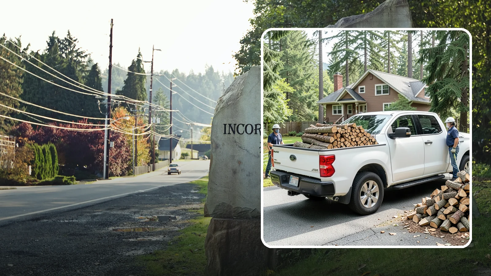 Contactless Delivery in Wilkeson, Pierce County, WA - Firewood dropped at a pre-arranged spot with no in-person contact required.