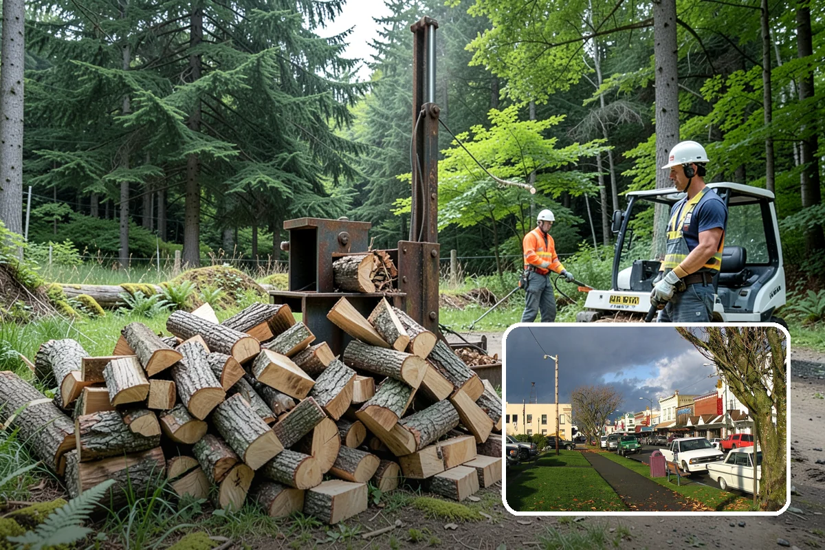 Covered Firewood Storage in Arlington, Snohomish County, WA - Shields wood from constant PNW rain and snow