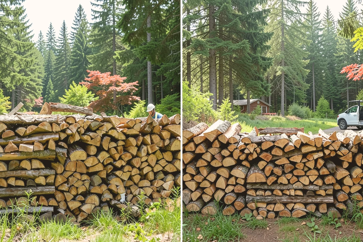 Covered Firewood Storage in Bothell, King County, WA - Identify a sheltered, well-drained location