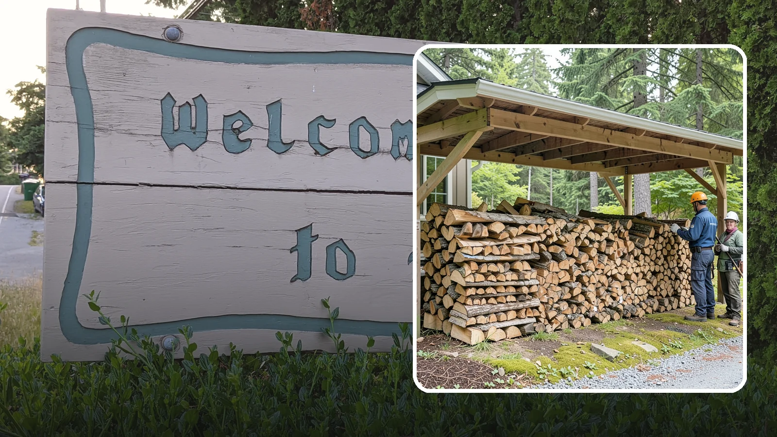 Covered Firewood Storage in Brier, Snohomish County, WA - We create covered firewood storage that keeps your stack sheltered from rain while airflow finishes the seasoning.