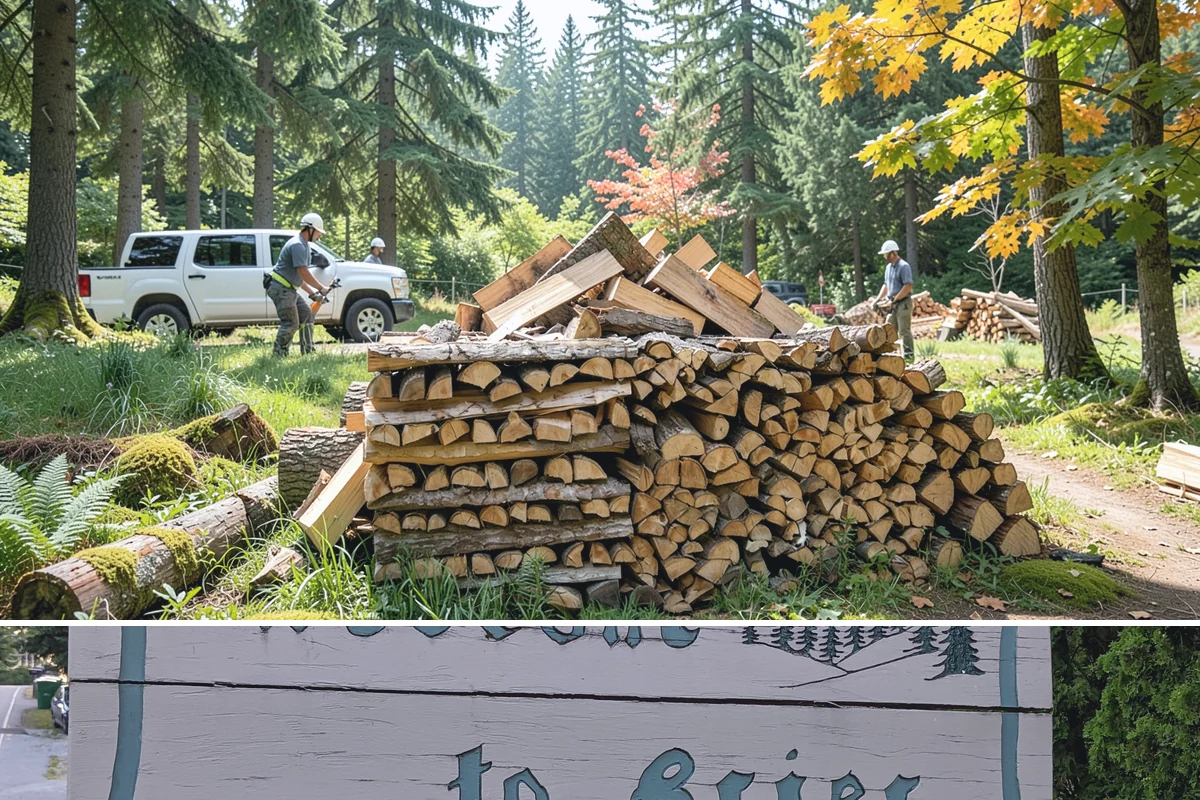 Covered Firewood Storage in Brier, Snohomish County, WA - Put covered storage in place before the fall rains to protect summer-seasoned wood.